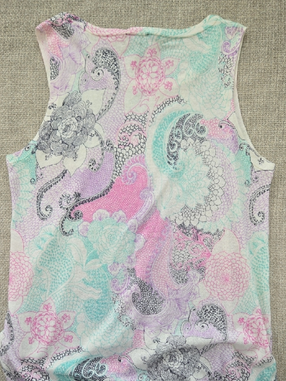 Talbots Linen Cotton Blend Sleeveless Lightweight Sweater - Picture 5 of 5
